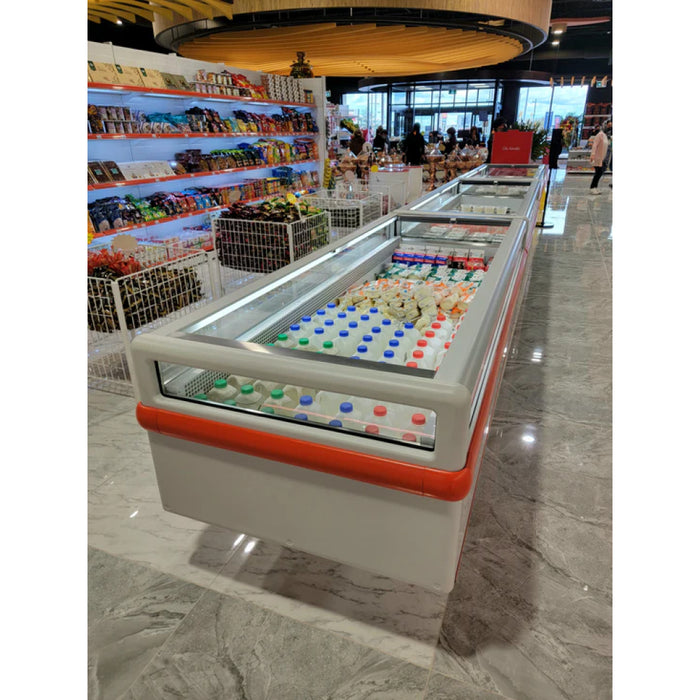Igloo 103" Dual-Temperature Open-Island Freezer & Cooler Merchandiser - EIF/CF100