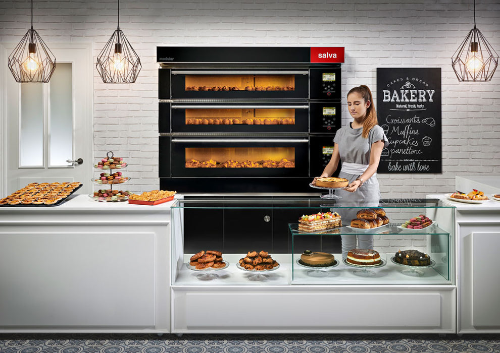 Salva NXE Modular 76.6" Electric 3-Door Oven with Patisserie Door - NXE-3009-V3-S435