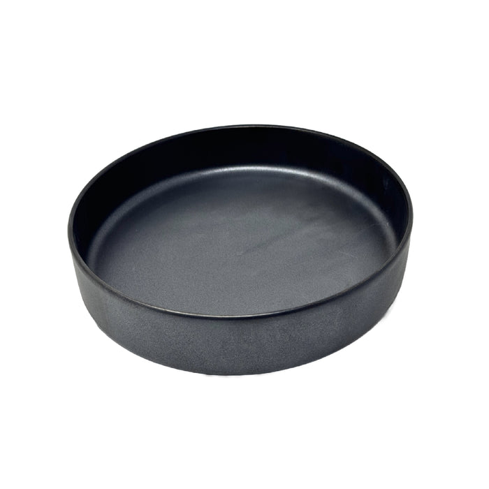 Nella 9.5" Black Porcelain Round Soup Plate - 12/Case - ELPS24 BLACK