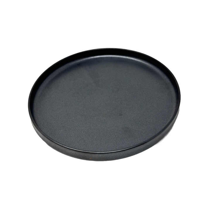 Nella 10.8" Black Round Porcelain Plate - 12/Case - ELPS27 BLACK