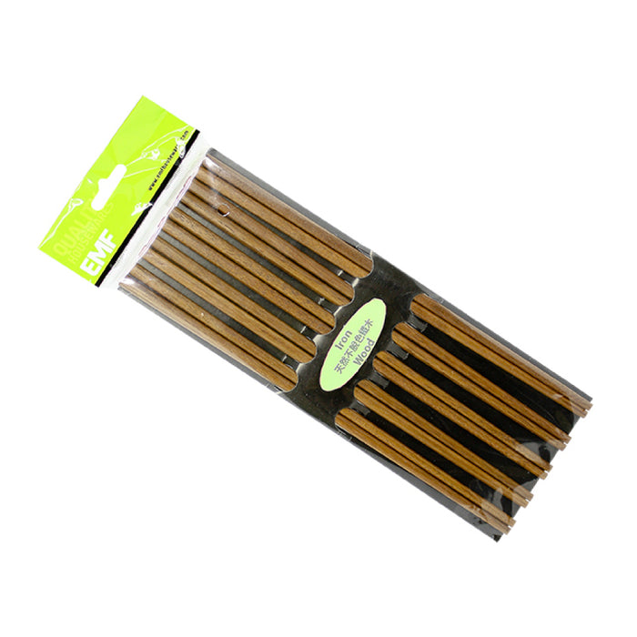 EMF 2588I 10" Iron Wood Chopstick Set - 10/Pack