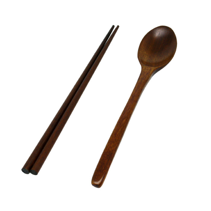 EMF 2687 9.5" Bamboo Chopstick & Spoon Set