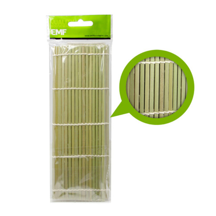 EMF 6400S 9.45" x 9.45" Flat Bamboo Sushi Mat