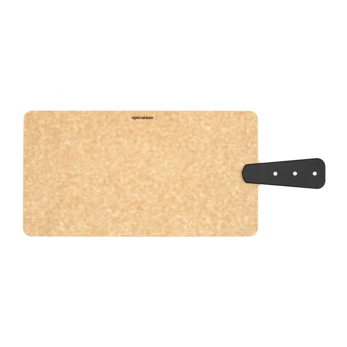 Epicurean 18" x 7.5" Natural Handy Serving Paddle Board with Riveted Handle - 008-R14070102