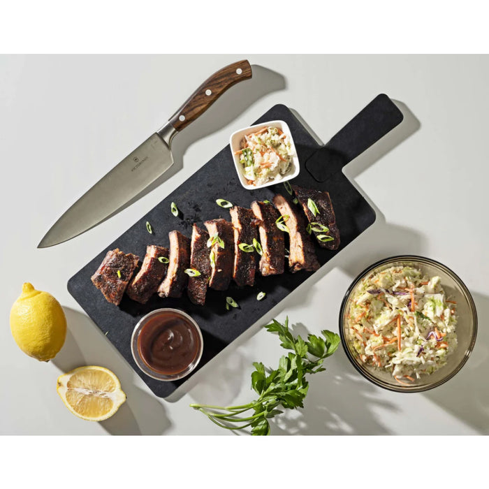 Epicurean 18" x 7.5" Black Handy Plus Serving Paddle Board - 008-S14070202