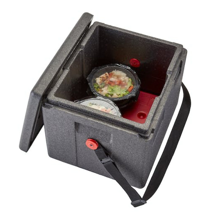 Cambro EPP280WSTSW 15" x 13" x 12" CAM GOBOX Half-Sized Top Loader With Carrying Strap