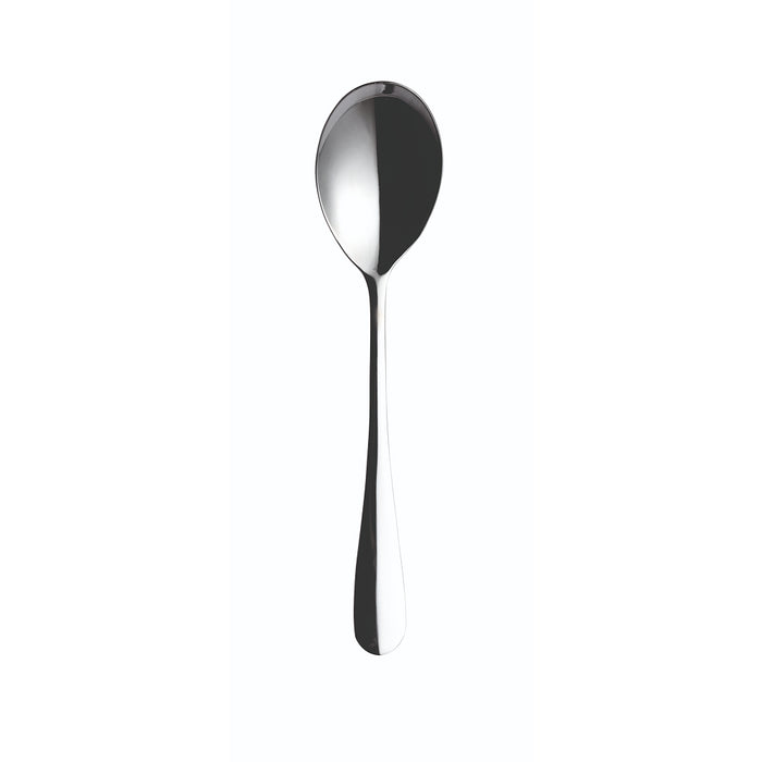 Arcoroc EQ284 6.8" Burlington Stainless Steel Soup Spoon - 12/Case