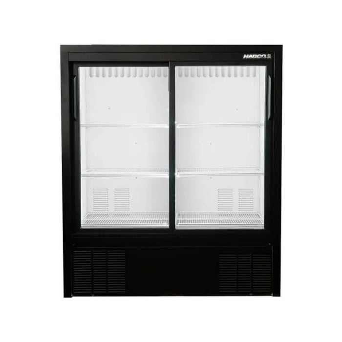 Habco ESM14SL54HC 47" 6-Shelf Double Sliding Door Merchandising Refrigerator