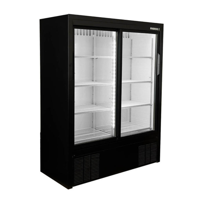 Habco ESM14SL60HC 47" 8-Shelf Double Sliding Door Merchandising Refrigerator