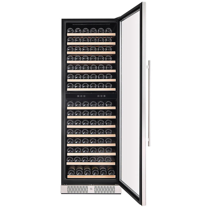 EconoCold 23" Dual Zone Temperature Wine Cooler - 168 Bottles - GD-W168D