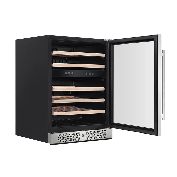 EconoCold 23" Dual Zone Temperature Wine Cooler - 54 Bottles - GD-W54D