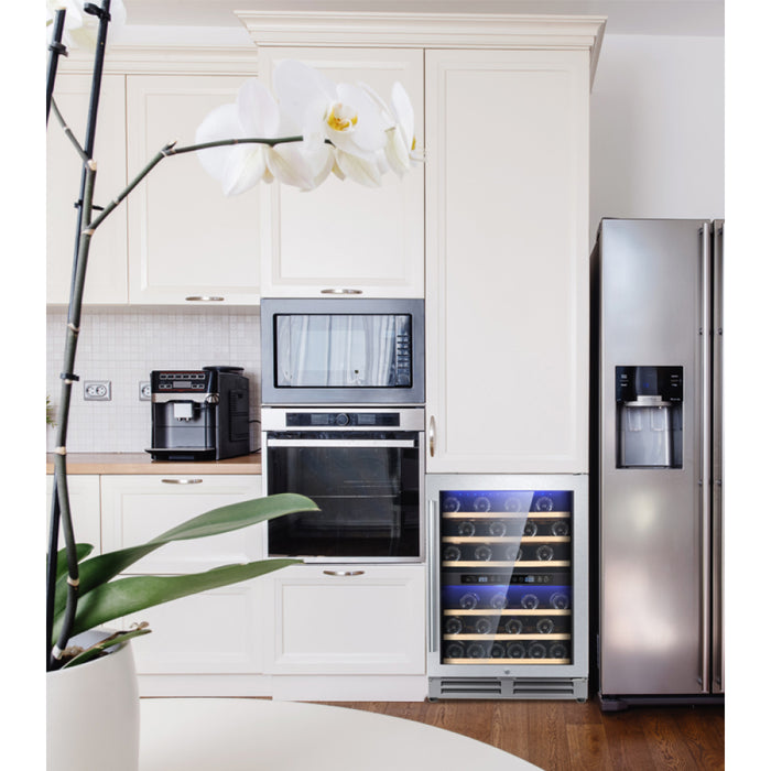 EconoCold 23" Dual Zone Temperature Wine Cooler - 54 Bottles - GD-W54D