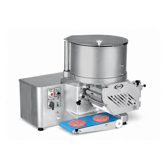 ABM F2000PLUSB 35 Lbs. Patty Forming Machine with Standard Conveyor Belt - 1 HP