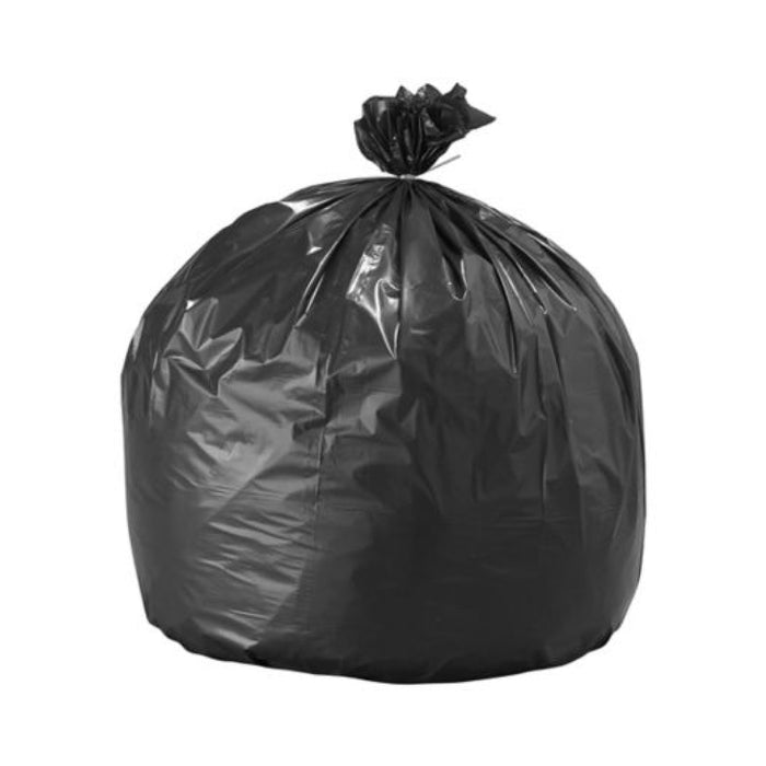 Nella 30" x 38" Strong Full Circle Black Garbage Bags - 200/Case