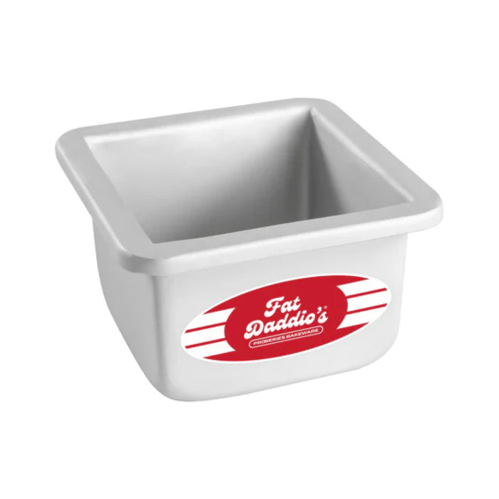 Fat Daddio's 4" x 3" Anodized Aluminum Square Cake Pan - PSQ-443