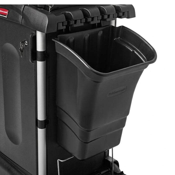 Rubbermaid FG335388BLA 8 Gallon Black Trash Can for Bussing Cart