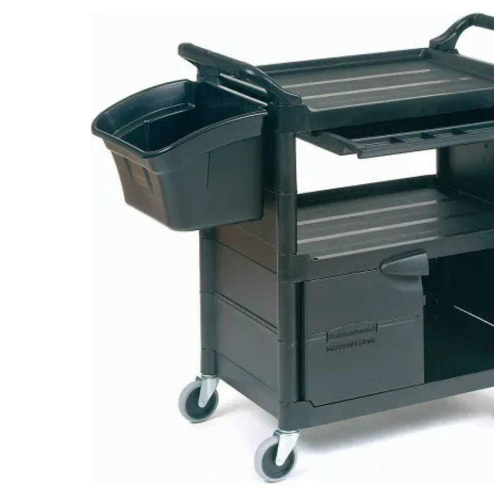 Rubbermaid FG335488BLA 4 Gallon Black Utility Bin for Bussing Cart