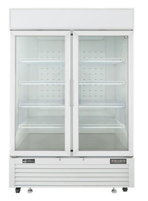 EFI FI2-54GDWVC 54" Bottom-Mount Glass 1-Door Merchandising Freezer - 43.8 Cu. Ft.