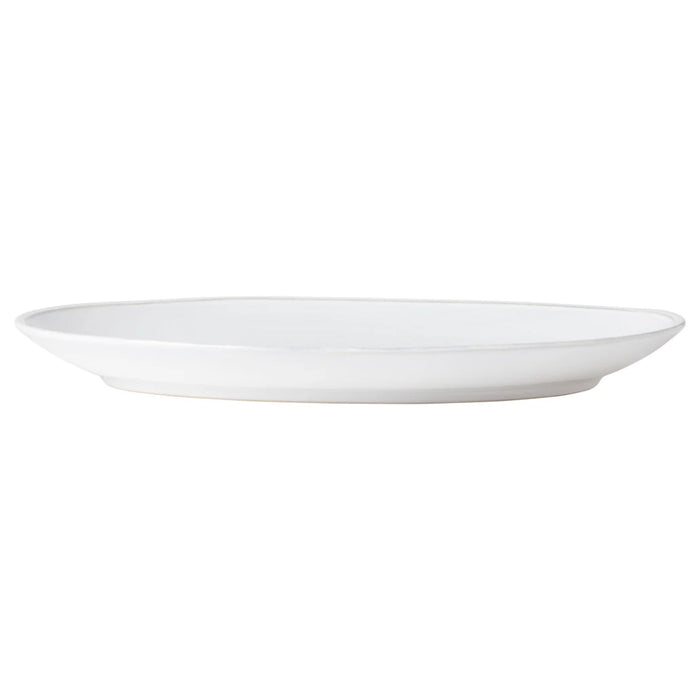 Costa Nova 16.25" x 11.75" Friso White Large Oval Stoneware Platter - FIA402-WHI