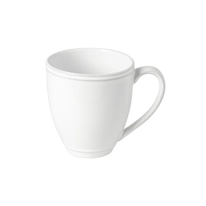 Costa Nova 14 Oz. Friso White Stoneware Mug - FIC132-WHI