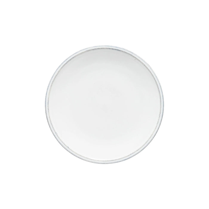 Costa Nova 8.75" Friso White Round Stoneware Salad/Dessert Plate - FIP221-WHI