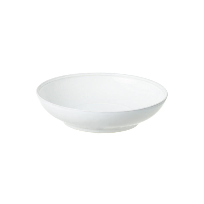 Costa Nova 9.25" Friso White Round Stoneware Pasta Bowl - FIP231-WHI