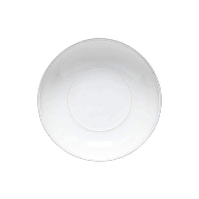 Costa Nova 9.25" Friso White Round Stoneware Pasta Bowl - FIP231-WHI