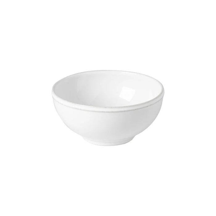 Costa Nova 6.5" Friso White Round Stoneware Soup/Cereal Bowl - FIS161-WHI