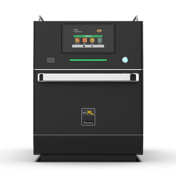 Pratica FIT XL 19.2" Ventless Black Stainless Steel Countertop Speed Oven - 208/240V