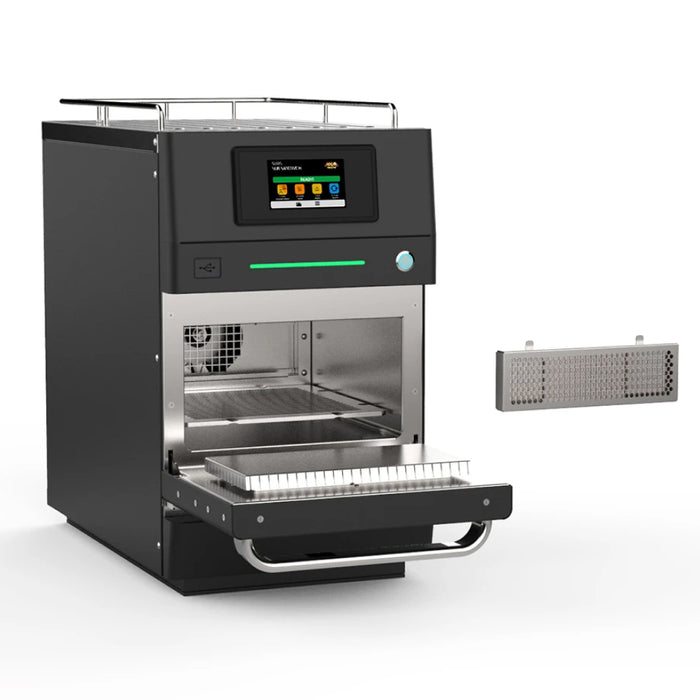 Pratica FIT EXPRESS 15.1" Ventless Black Stainless Steel Countertop Speed Oven - 230/240V