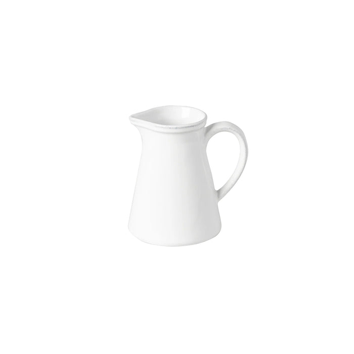Costa Nova 10 Oz. Friso White Stoneware Creamer - FIZ121-WHI