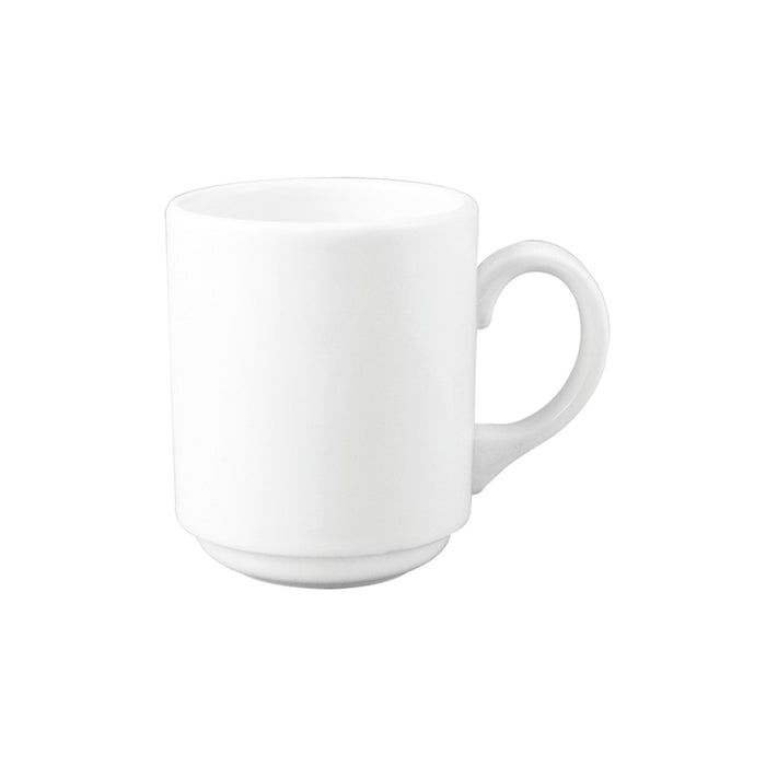 Arcoroc FM543 11.5 Oz. Eternity Plus White Ceramic Round Mug / Coffee Cup - 36/Case