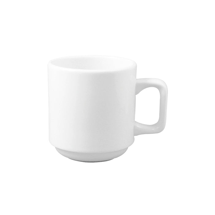Arcoroc FM563 9.5 Oz. Eternity Plus White Ceramic Round Mug / Coffee Cup - 36/Case