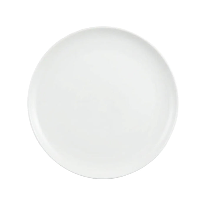 Arcoroc FM553 8.88" Eternity Plus White Ceramic Round Coupe Dinner Plate - 12/Case