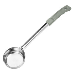 Winco FPSN-4 4 Oz. One-Piece Stainless Steel Solid Portion Control Spoon - Grey