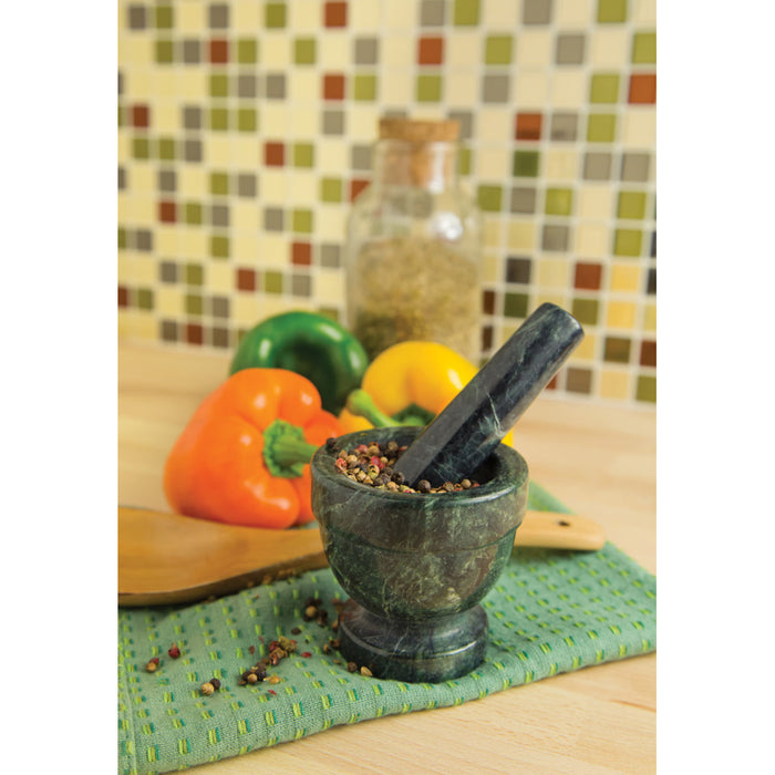 Fox Run 3822 3.25" Marble Mortar and Pestle Set