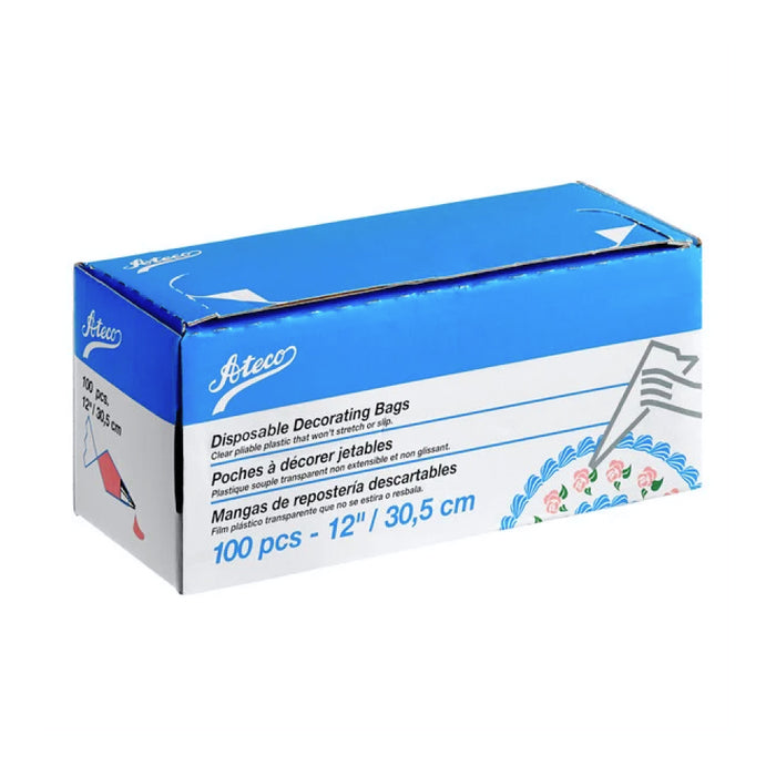 Ateco 12" Clear Decorating Pastry Bag - 100 Piece - 4712