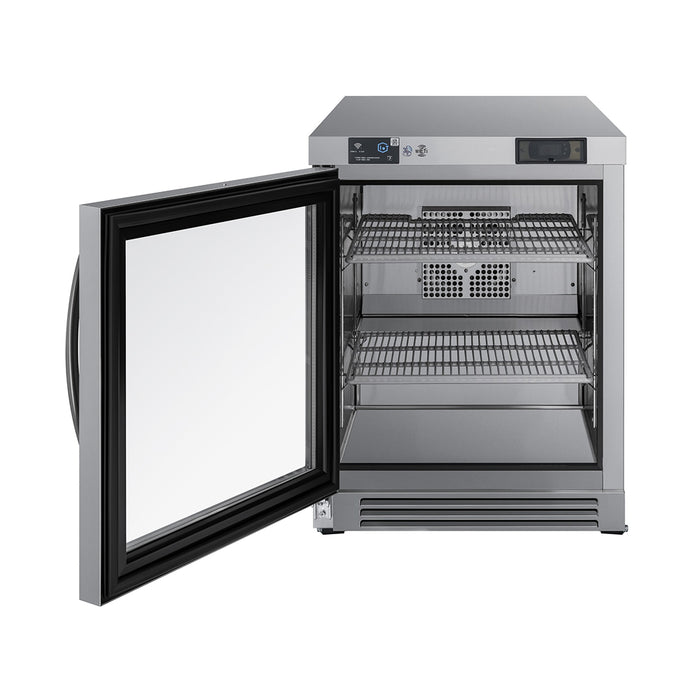 EFI Premier FUDR1-FB-24GDVCP 24" 1-Glass Door Undercounter Freezer - 4.2 Cu. Ft.