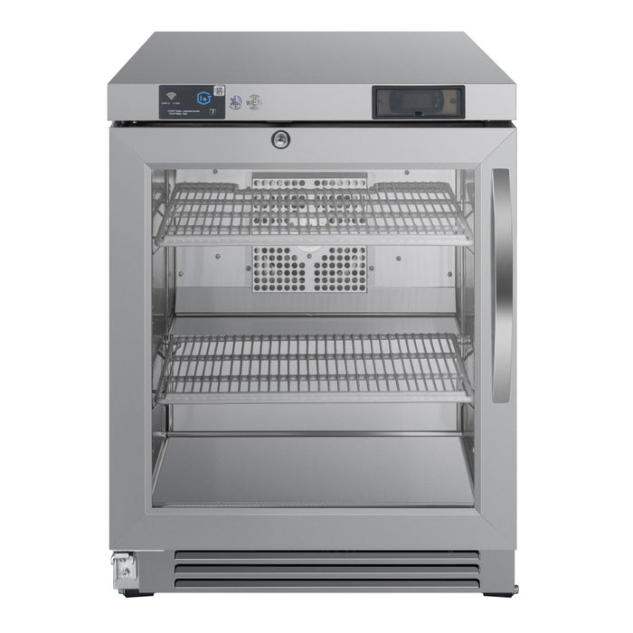 EFI Premier FUDR1-FB-24GDVCP 24" 1-Glass Door Undercounter Freezer - 4.2 Cu. Ft.