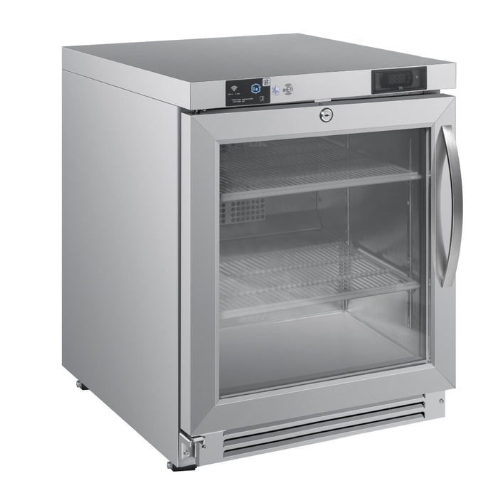 EFI Premier FUDR1-FB-24GDVCP 24" 1-Glass Door Undercounter Freezer - 4.2 Cu. Ft.