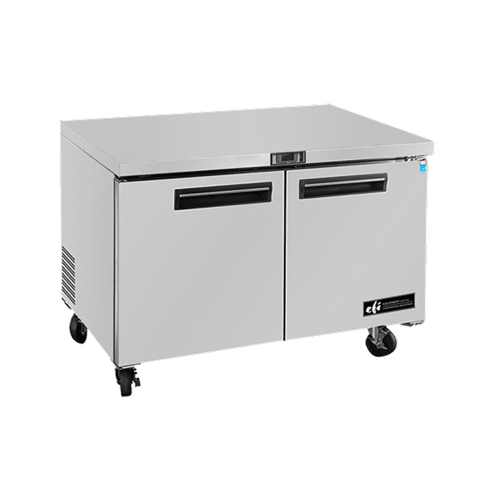 EFI FUDR2-48VC 48" 2-Door Stainless Steel Undercounter Freezer - 13.4 Cu. Ft.