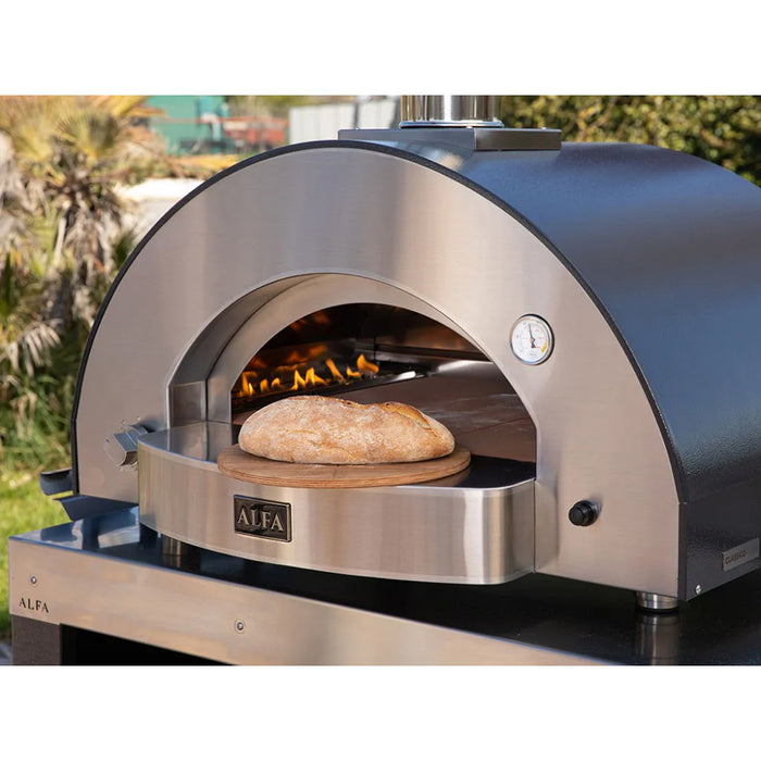 Alfa Classico 4 Pizze Grey Liquid Propane Pizza Oven - FXCL-4P-GGRA-U