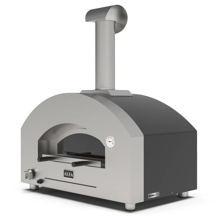 Alfa Futuro 4 Pizze Black Gas Pizza Oven - FXFT-4P-MNEGO-U / FXFT-4P-GNEGO-U