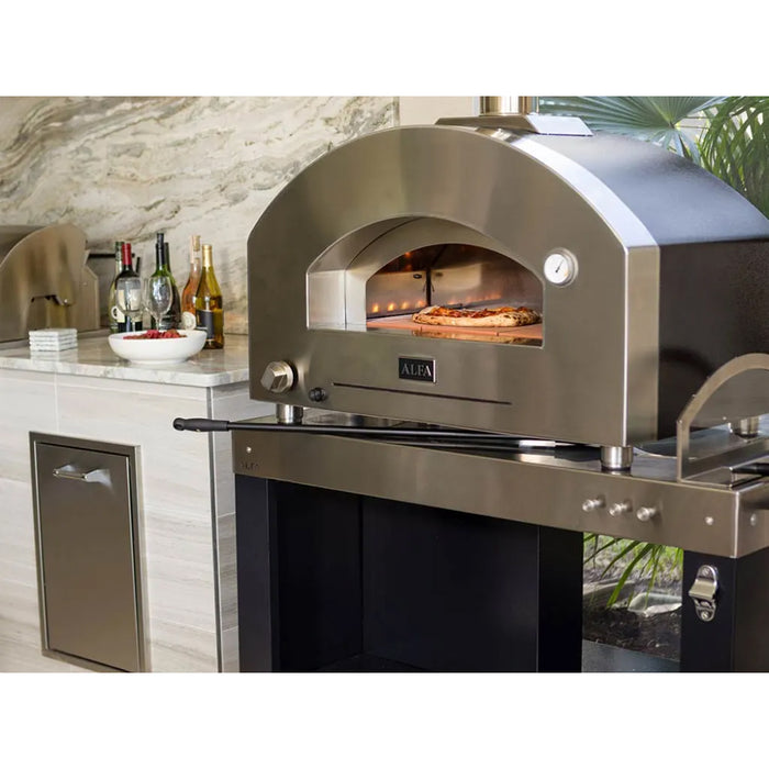 Alfa Futuro 4 Pizze Black Gas Pizza Oven - FXFT-4P-MNEGO-U / FXFT-4P-GNEGO-U