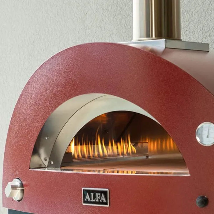 Alfa Moderno 3 Pizze Red Gas Pizza Oven - FXMD-3P-MROR-U / FXMD-3P-GROR-U