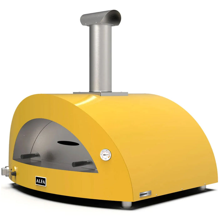 Alfa Moderno 5 Pizze Yellow Natural Gas Pizza Oven - FXMD-5P-MGIAI-U