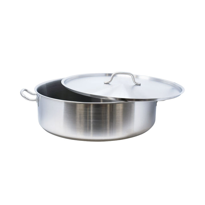 Nella 30 Qt. Stainless Steel Brazier with Cover - 80430