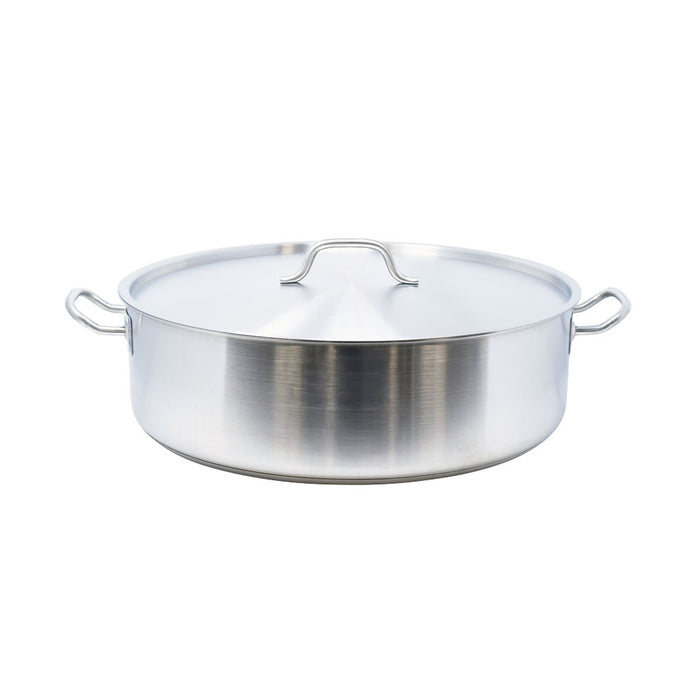 Nella 30 Qt. Stainless Steel Brazier with Cover - 80430