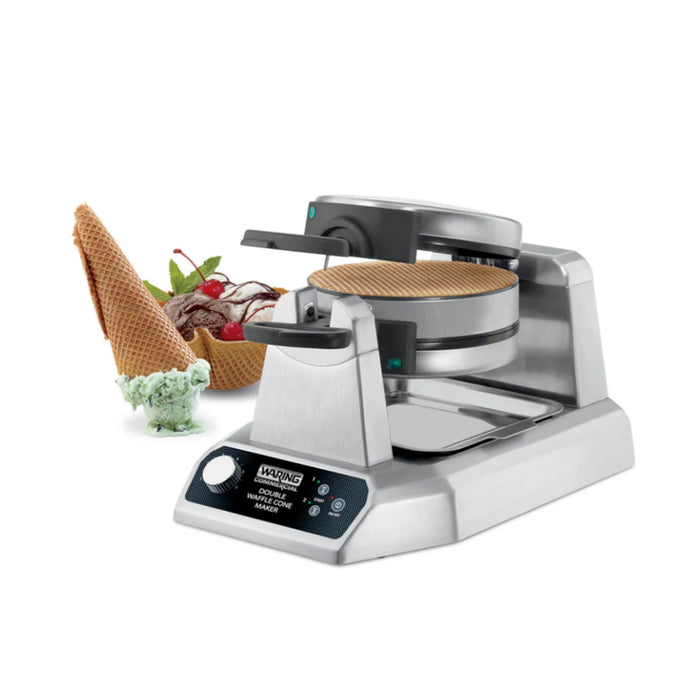 Waring Commercial WWCM200 Double Waffle Cone Maker - 120V