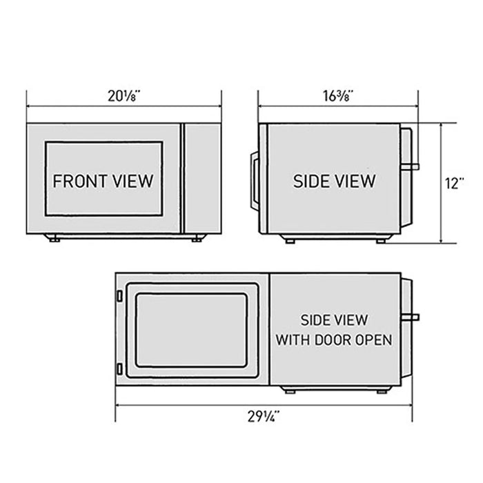 Panasonic NE-1054 1000W Touch LCD Microwave Oven - 120V/60Hz